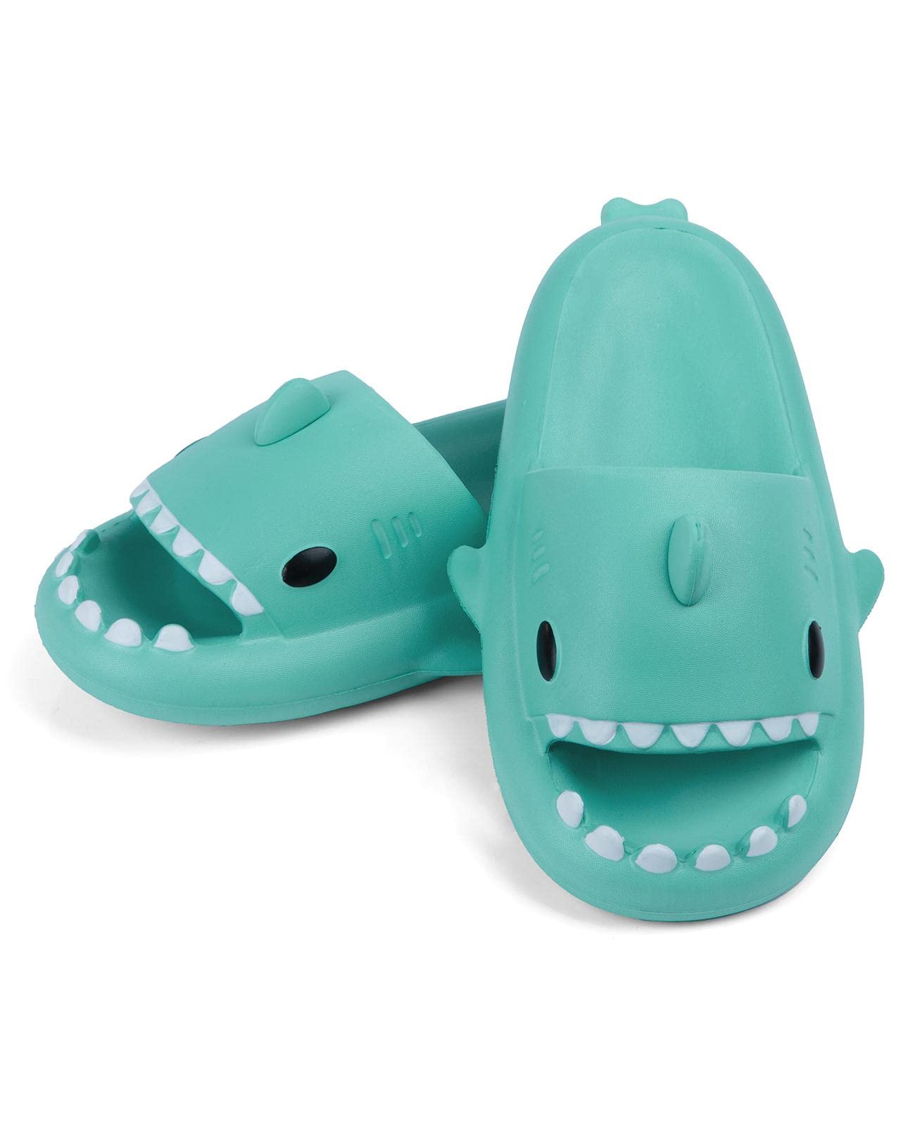 SAGUARO Zapatillas de Casa de Tiburón para Niños, Pantuflas de Baño de Ducha Antideslizantes y de Secado Rápido para Niño y Niña, Cómodas Sandalias para la Jardín, Piscina y Playa