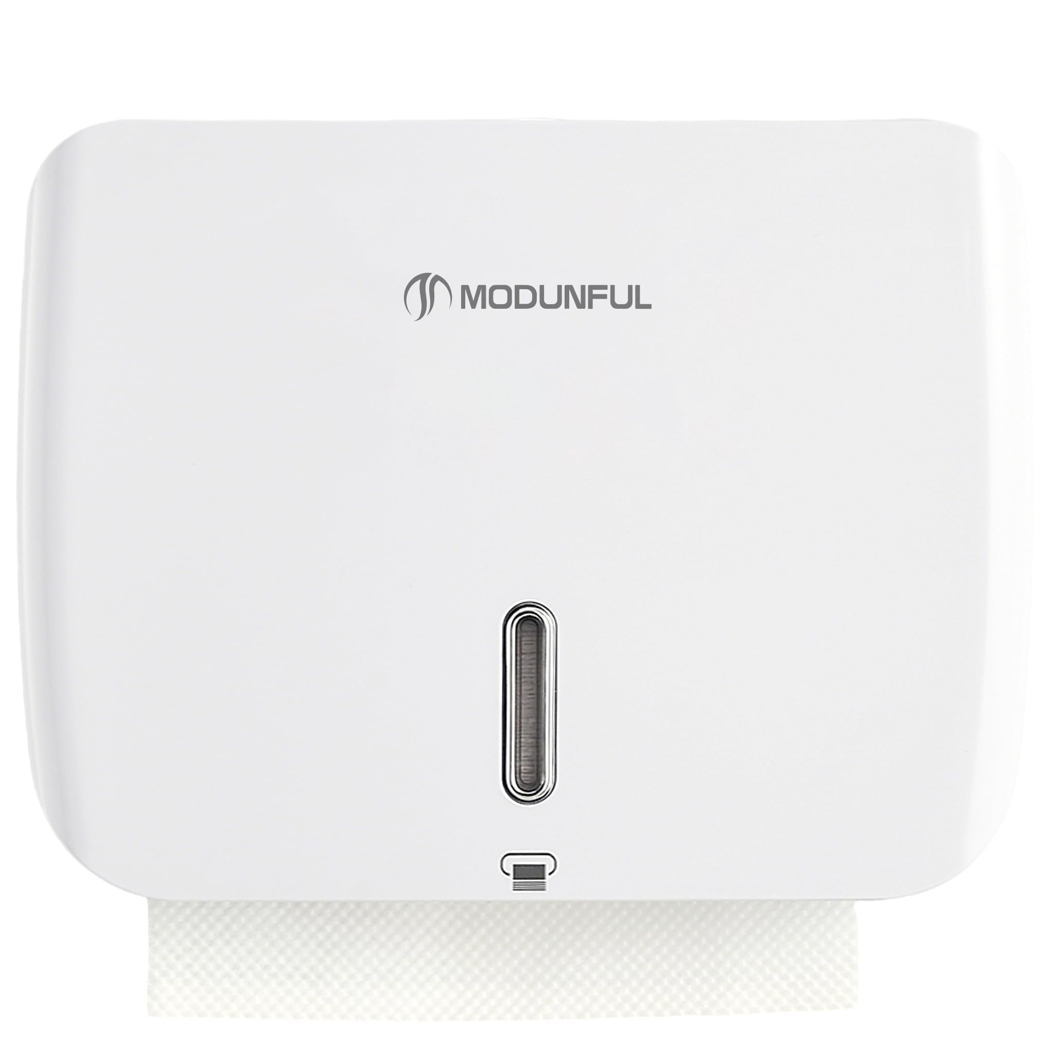 Photo 1 of Paper Towel Dispenser Wall Mount: No Drill Adhesive Z-fold Multifold Paper Towel Dispenser, Compact Design for Family Bathrooms & Small Spaces, Locking Feature