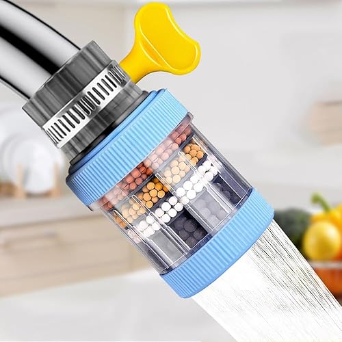 Paquete de 3 filtros de montaje en grifo, purificador de filtro de agua para grifo, filtración de carbón activado, elimina cloro, fluoruro, metales