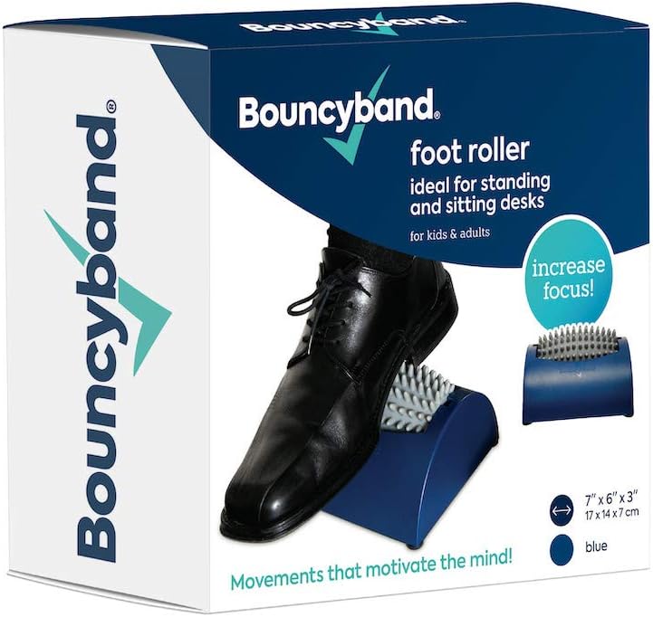 Bouncyband Foot Roller for Restless Feet and More – Comforting and Therapeutic Sensory Fidget Device, Sensory and ADHD Tools for Increasing Focus, Relieving Anxiety and More