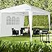 Quictent Easy Pop up Canopy Tent 10'x10' with 4 Detachable Window Sidewalls, One Person Setup, Waterproof Outdoor Portable Vendor Event Tent Shelter Enclosed, Wheeled Bag Included