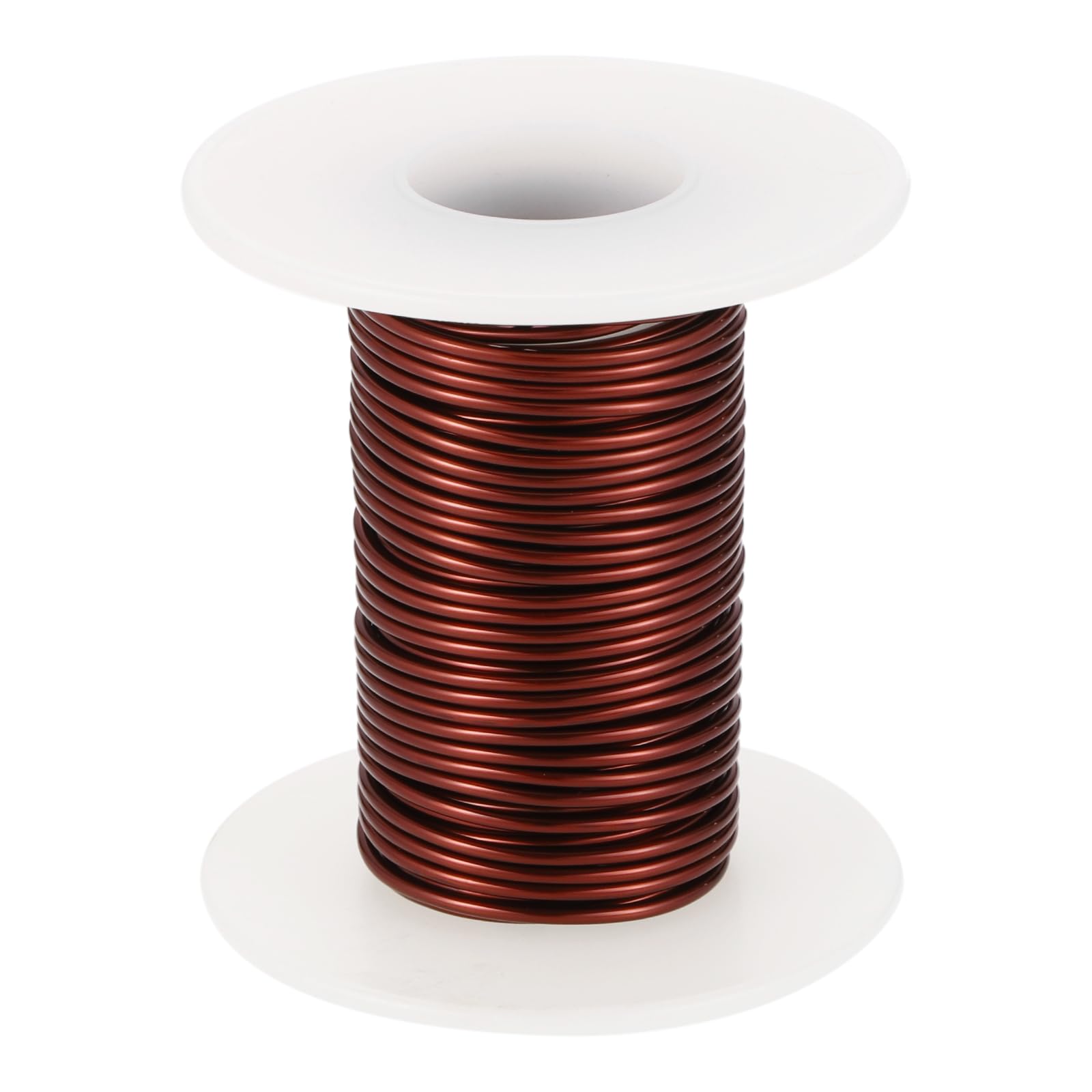 sourcing map Magnetdraht, 16 AWG, Kupferlackdraht, 16 Gauge, 57 g, magnetischer Spulendraht für Transformator, Motor, Elektro, 180 C, Dunkelbraun