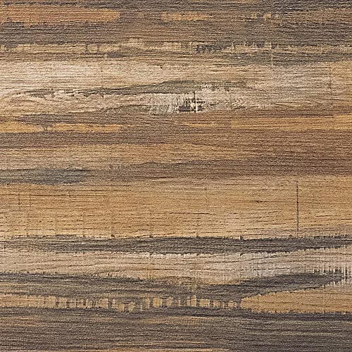 image for LIKIMIO Full Bed Frame with Rustic Brown Headboard and Footboard, Heav