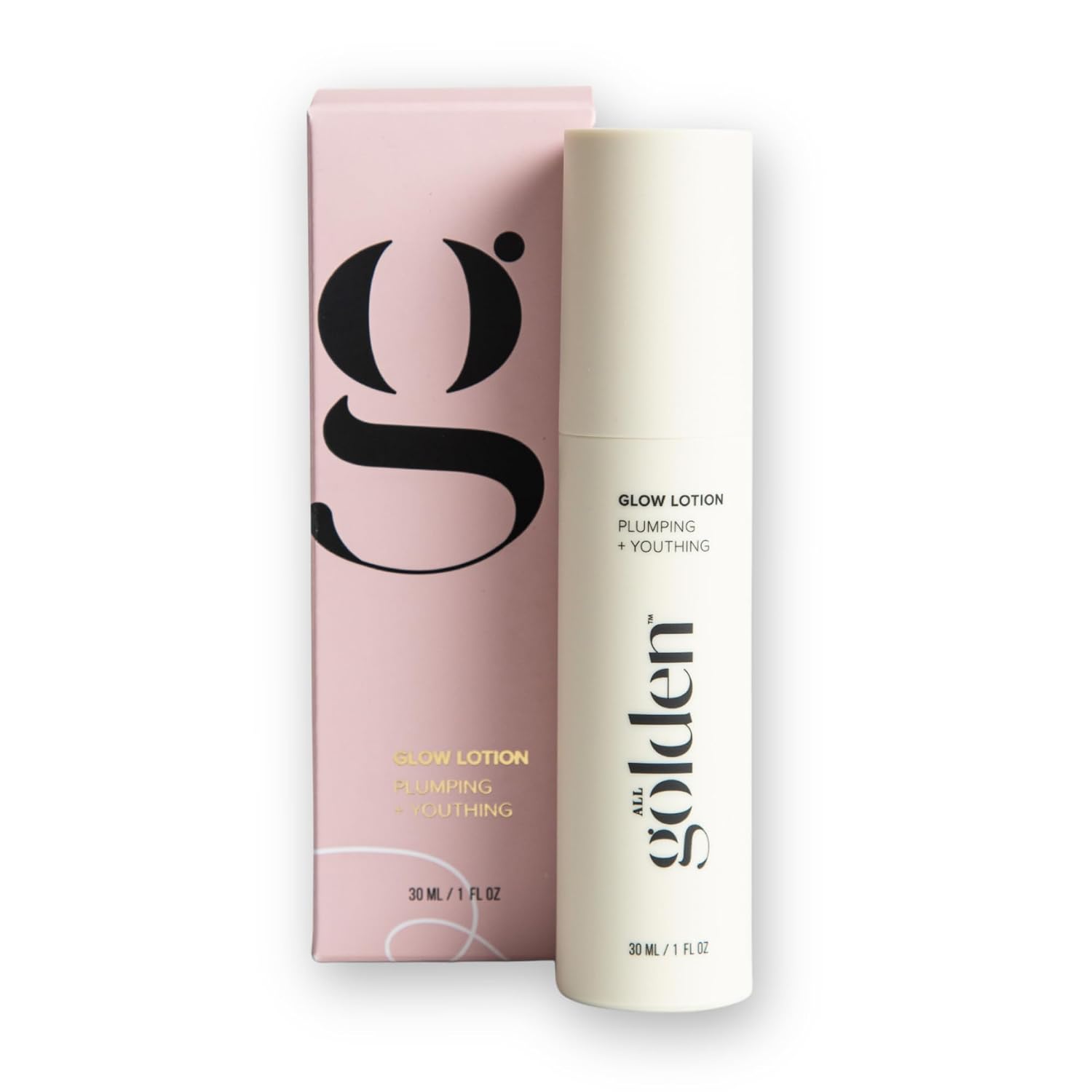 All Golden Glow Lotion - Clinically Proven Ingredients - Pro-Aging Face Moisturizer, Naturally Boosts Hyaluronic Acid with Peptides, Adaptogens and Vegan Acids