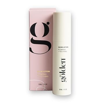All Golden Glow Lotion - Pro-Aging Face Moisturizer | Naturally Cools Face & Boosts Hyaluronic Acid with Peptides, Adaptogens and Vegan Acids - Clinically Proven Ingredients