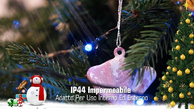ZFAUOL Ghirlanda di luci a batteria, 40 m, 300 LED, alimentate a batteria, luci di Natale bianche calde per interni ed esterni, patio, camera da letto, decorazioni per feste