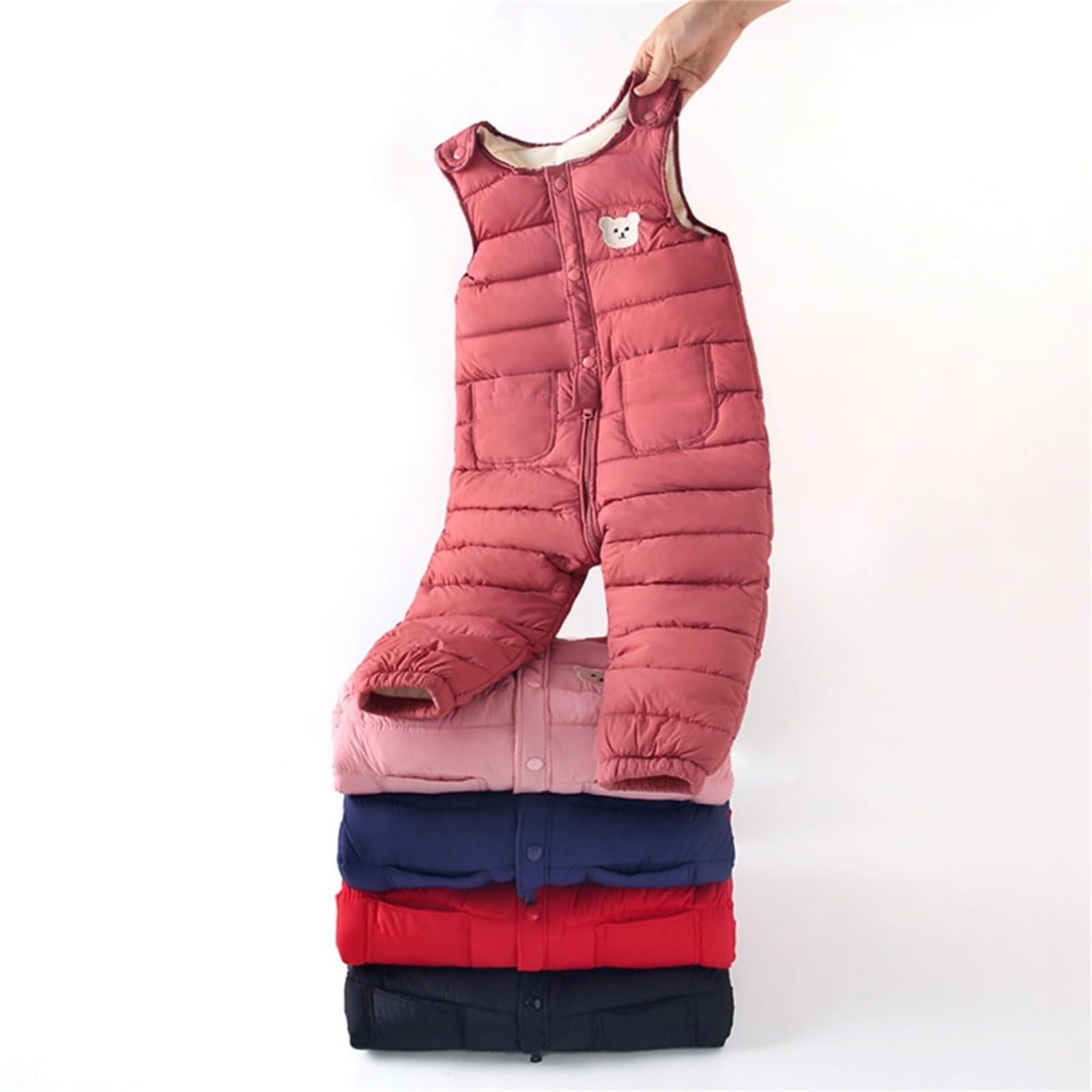 Pantaloni Sci Bambina Pantaloni Snowboarding Caldo Con Imbottitura Spessa Pantalone Da Neve Antivento Snowsuit Salopette Da Sci Apertura Con Cerniera Impermeabile E Traspirante Inverno Lunghi