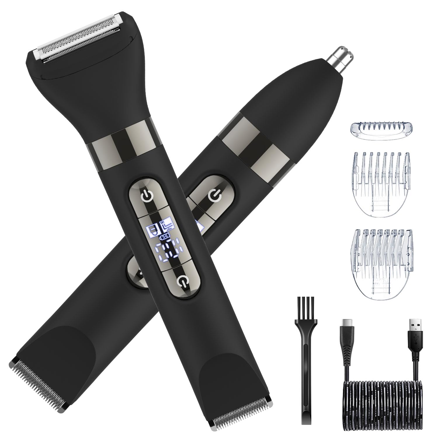 Hatteker Rechargeable Nose Trimmer — Waterproof & LED
