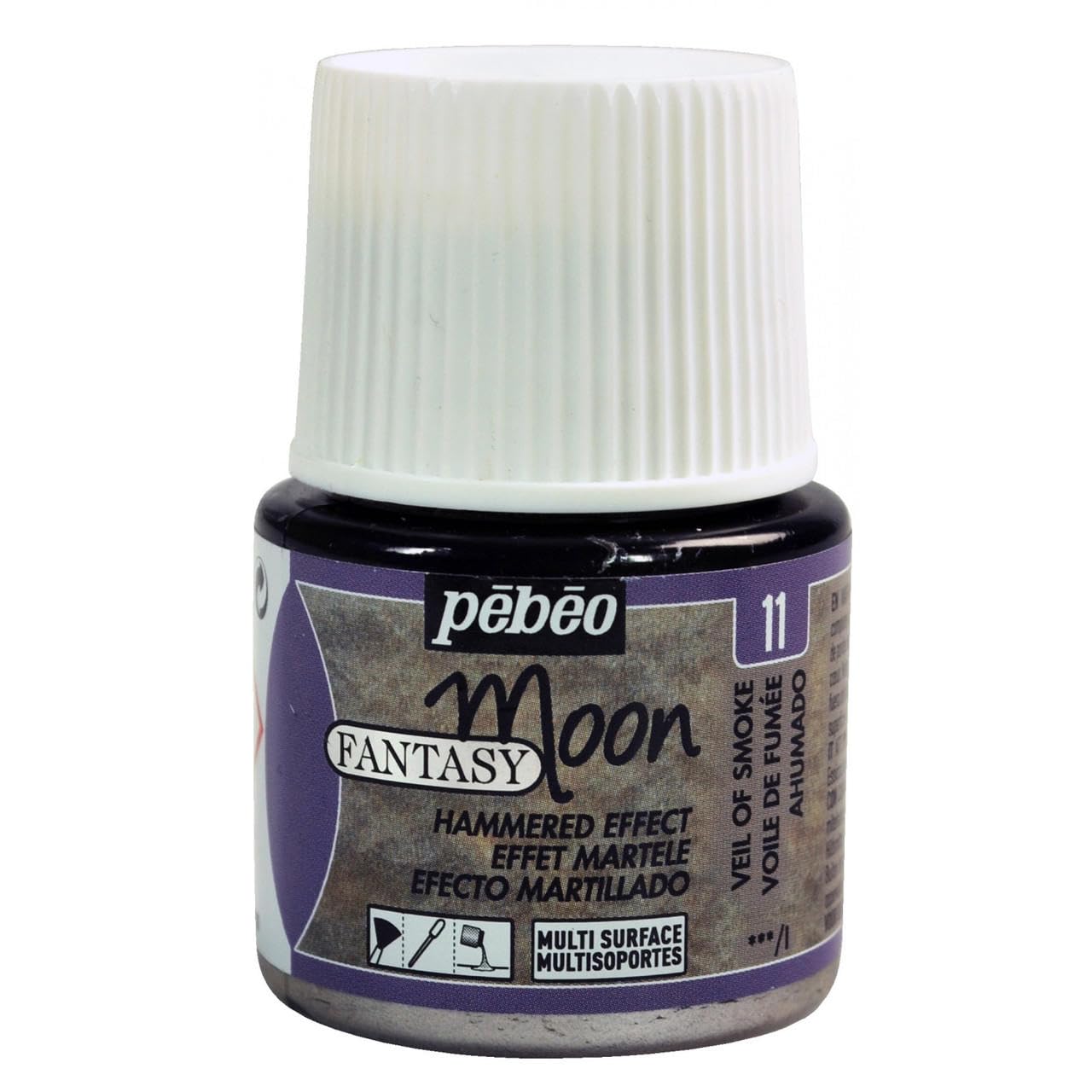 Pebeo Fantasy Moon Effect Paint Alkyd Oil 45ml Veil Of Smoke For Crafts