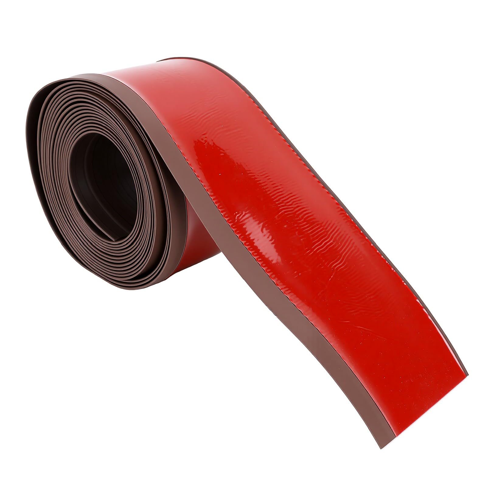 Generic Samoprzylepna Listwa Przypodłogowa do Bezproblemowego Zakrycia Szczelin Elastyczna Listwa Przypodłogowa z PCV do łazienki w Mieszkaniu 10 Cm X 6 M