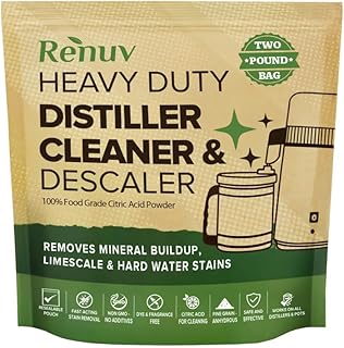 Citric Acid for Cleaning & Descaling Water Distillers, Kettles, Pots, Boilers, Dispensers, Citrus Acid Powder Descaler, Removes Limescale, Mineral Buildup, Hardwater Stains, Residue Fast 2LB Bulk