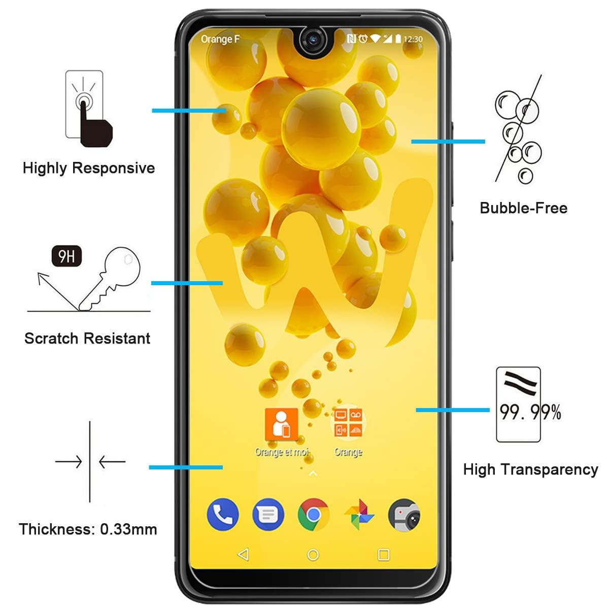 Lot De Verres Trempés Pour Wiko View 2 - Protection écran Dureté 9H - Transparent - Neuf