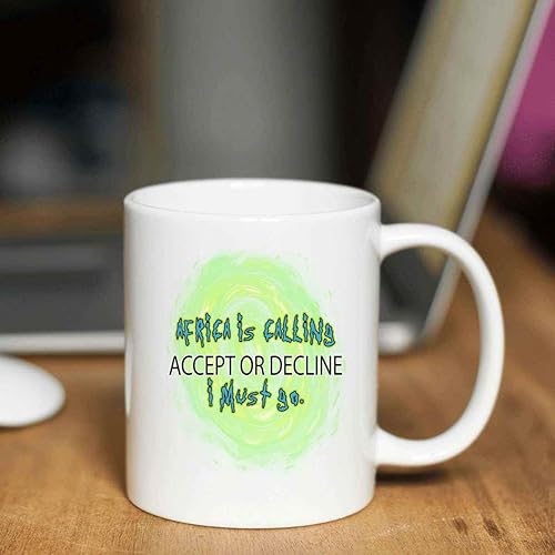Miniatura 4 de African-themed Gift for Lovers, Ideal for African Travelers and Vacationers - Show Your for Africa, on 11 Oz White Ceramic Coffee Mug