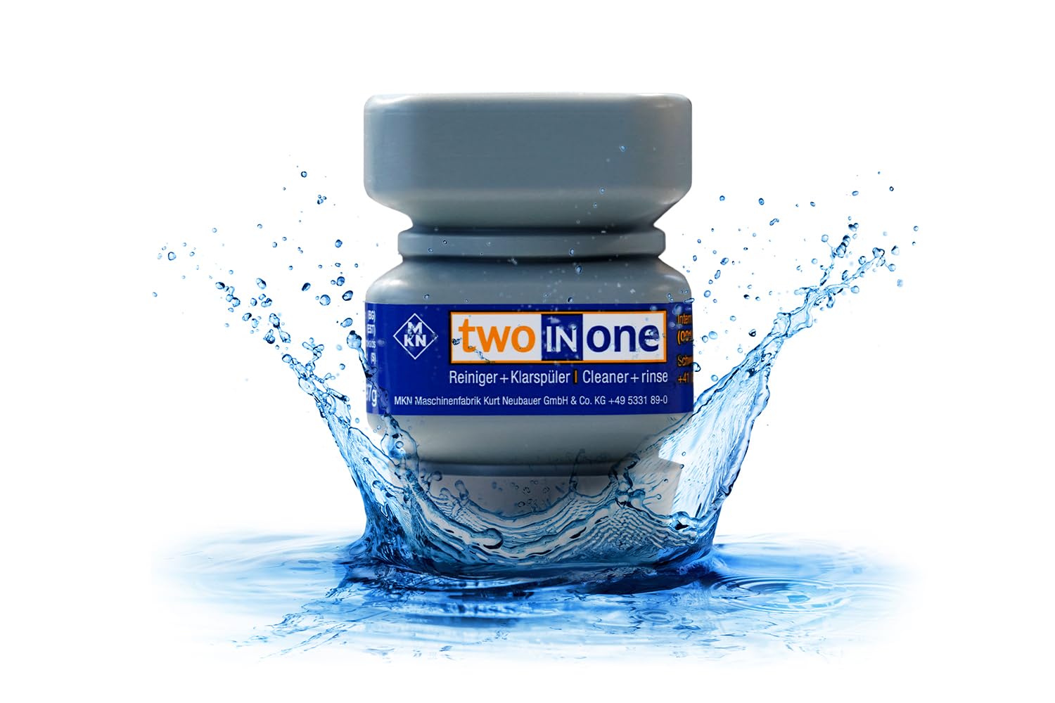 MKN WaveClean Two in One - 10 Reinigungskartuschen für MKN Kombidämpfer FlexiCombi und SpaceCombi, Reiniger, Wave Clean Klarspüler - Karton à 10 Kartuschen
