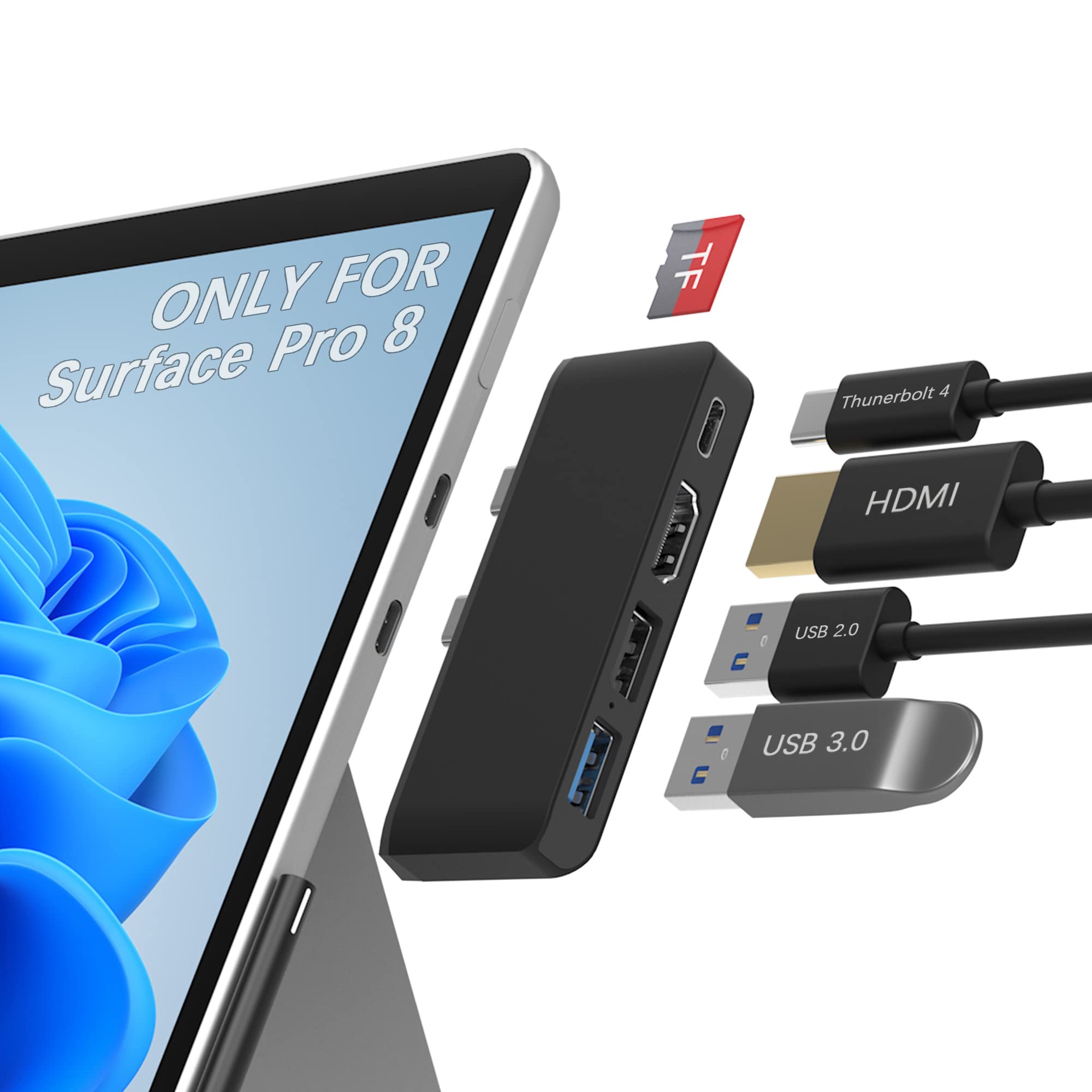 Buy 5in2 Surface Pro 8 Docking Station with 4K HDMI, USBC