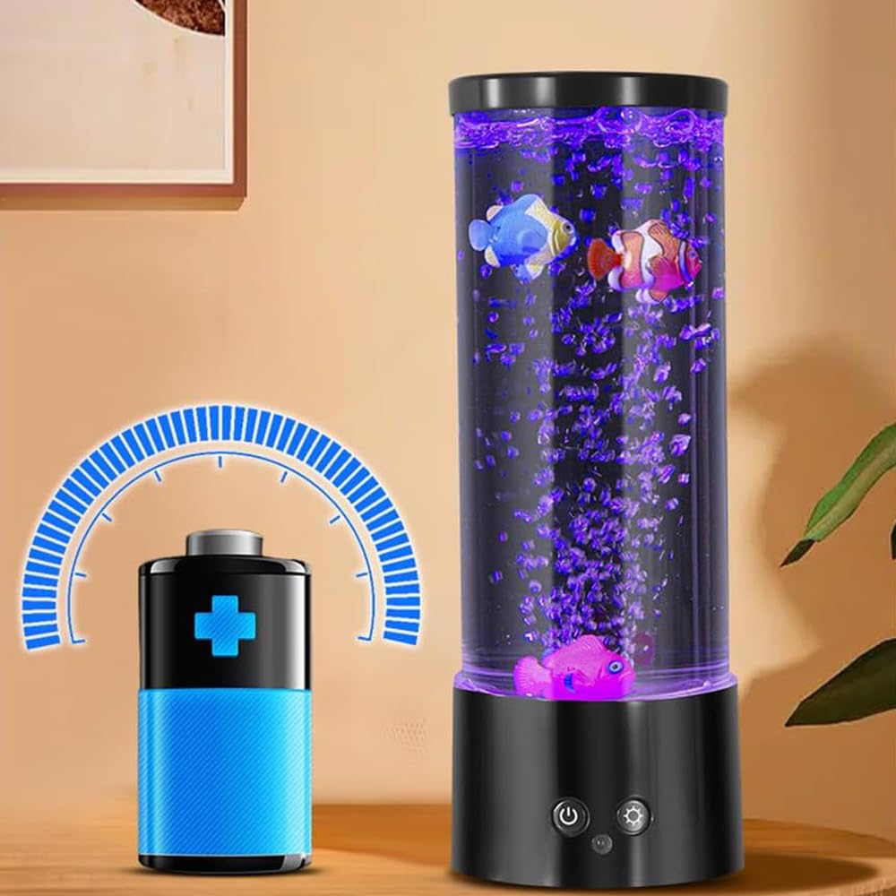 Amazon.co.jp : バブルフィッシュ水族館ランプ 泡の魚のアクアリウム