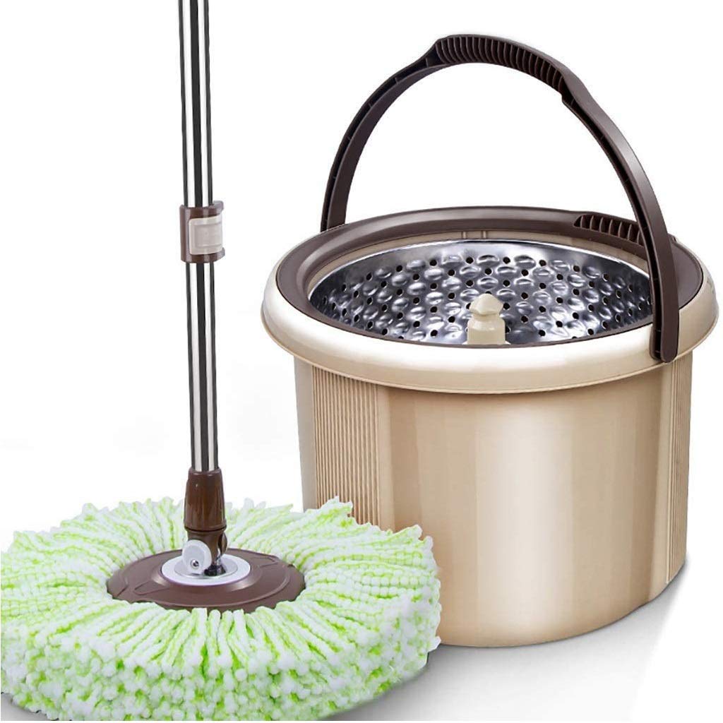 Rotary mop, Automatic Mop Bucket Rotating Hands Free Washing Household Labor Saving Lazy