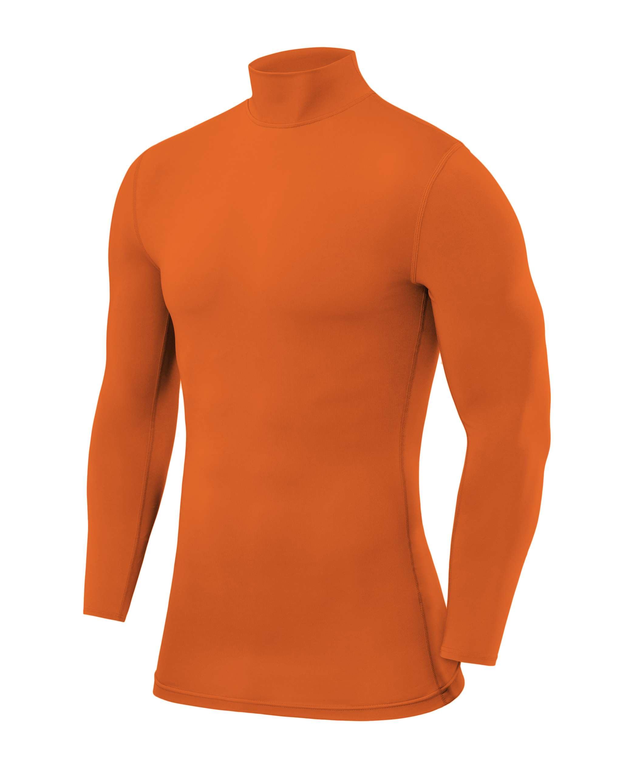 PowerLayer Kompressionsshirt Herren - Compression Shirt Funktionssshirt Langarm - Laufshirt Herren - Mock Neck Sportshirt - Longsleeve Oberteil Unterziehshirt
