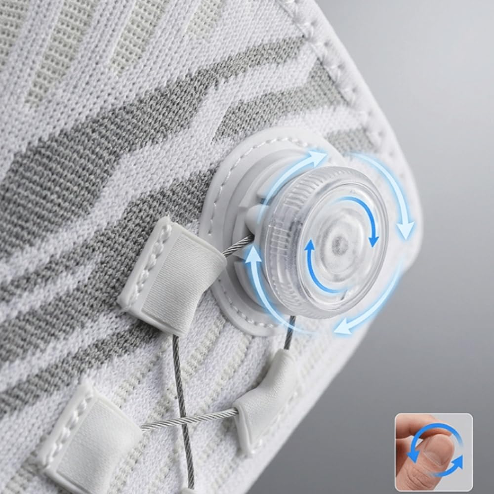 MEIION reha komfort Verstellbare Kniebandage mit Drehknopf, Atmungsaktiv und bequem,Kompression für Sport, Alltag, geeignet für Damen und Männer