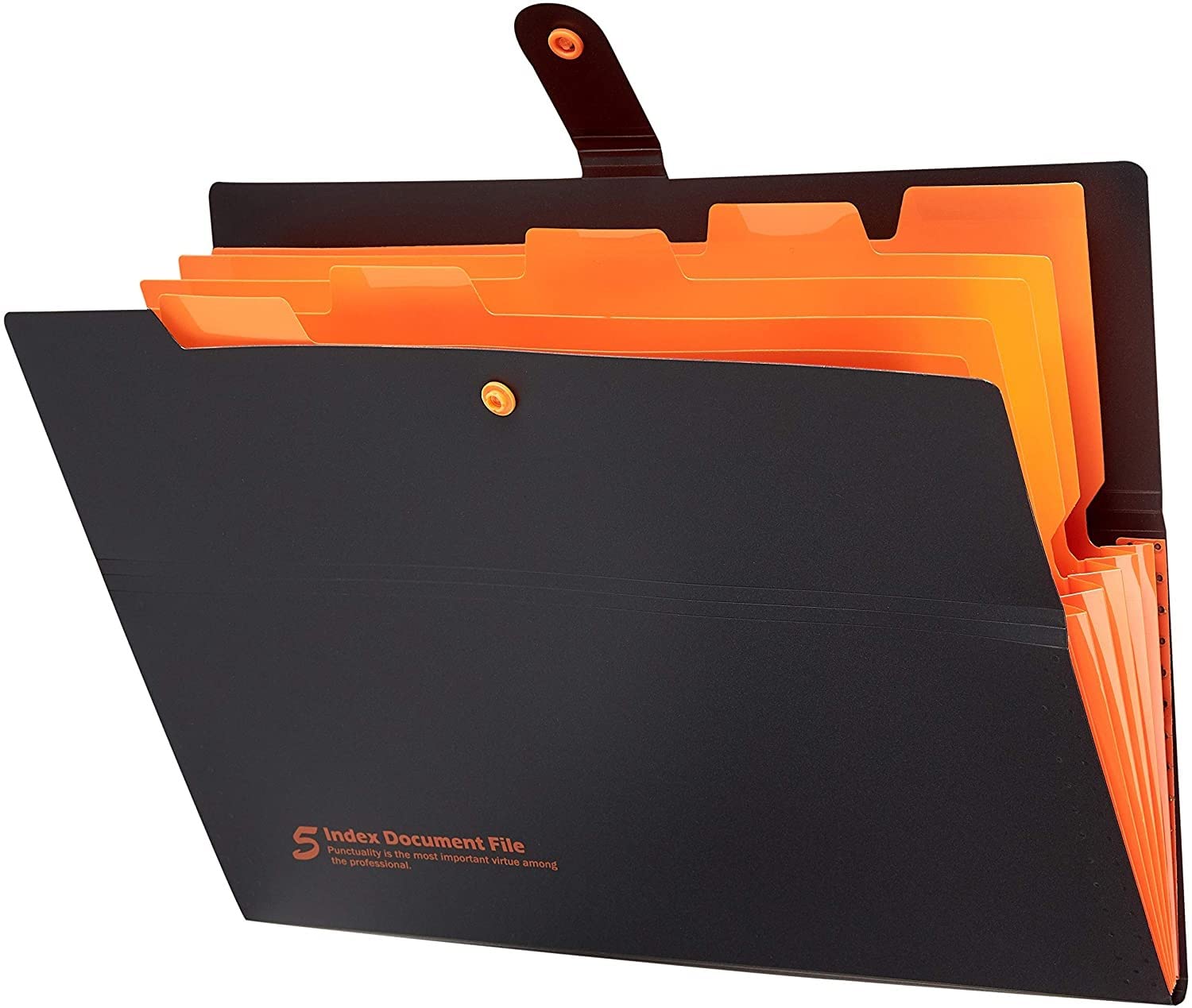 JFDBGU Carpetas de Archivos de acordeón de Colores de muilt de plástico A4, expandiendo Carpetas de Archivos con 6 Bolsillos, con Cierre a presión, for la Oficina de la Escuela(3-Pack)
