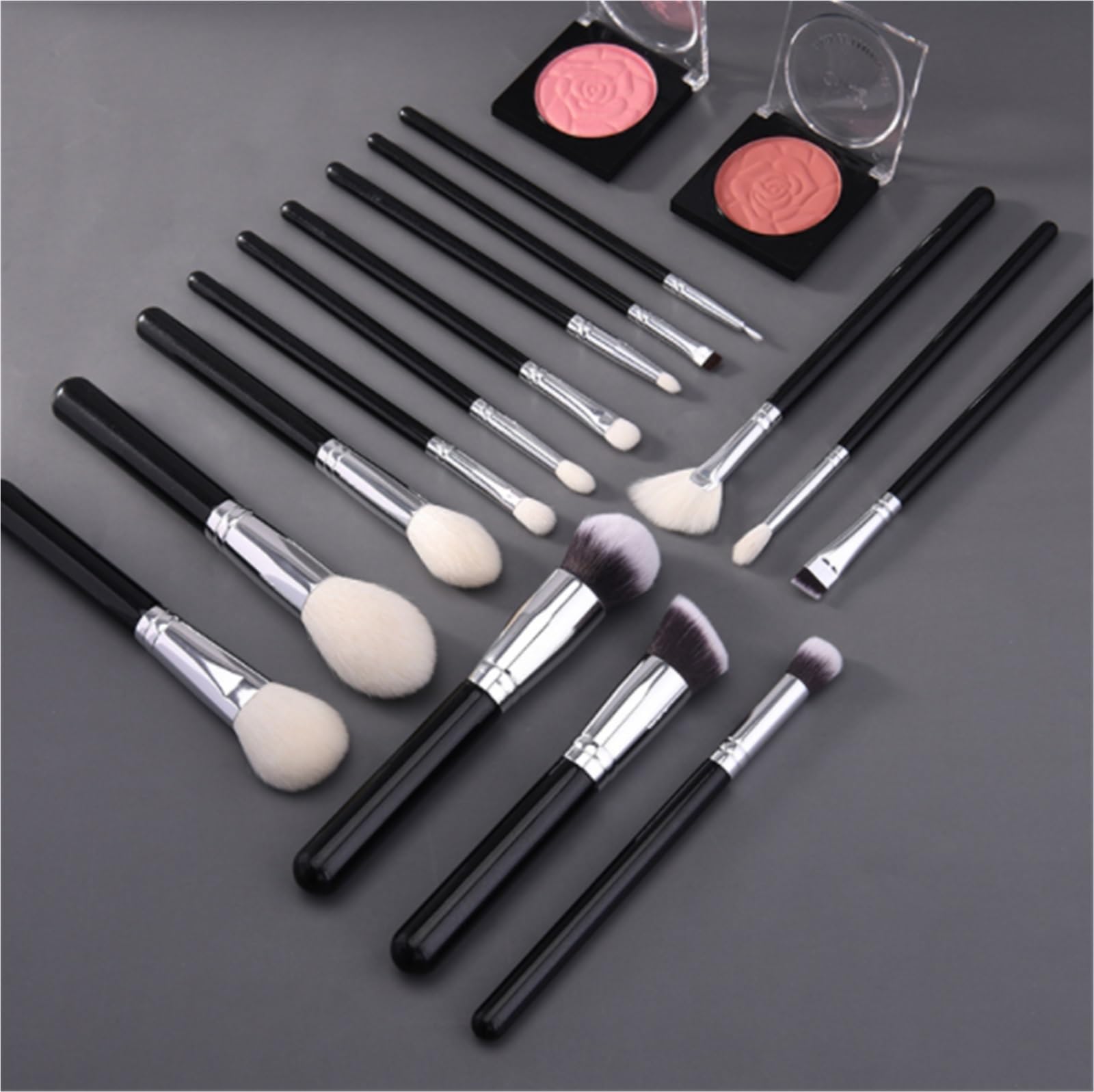 Set Pennelli Make Up Trucco Set Di Pennelli For Il Trucco Fondotinta Correttore Ombretto Pennello For 15 Pezzi Viaggio Professionali(With brush bucket)