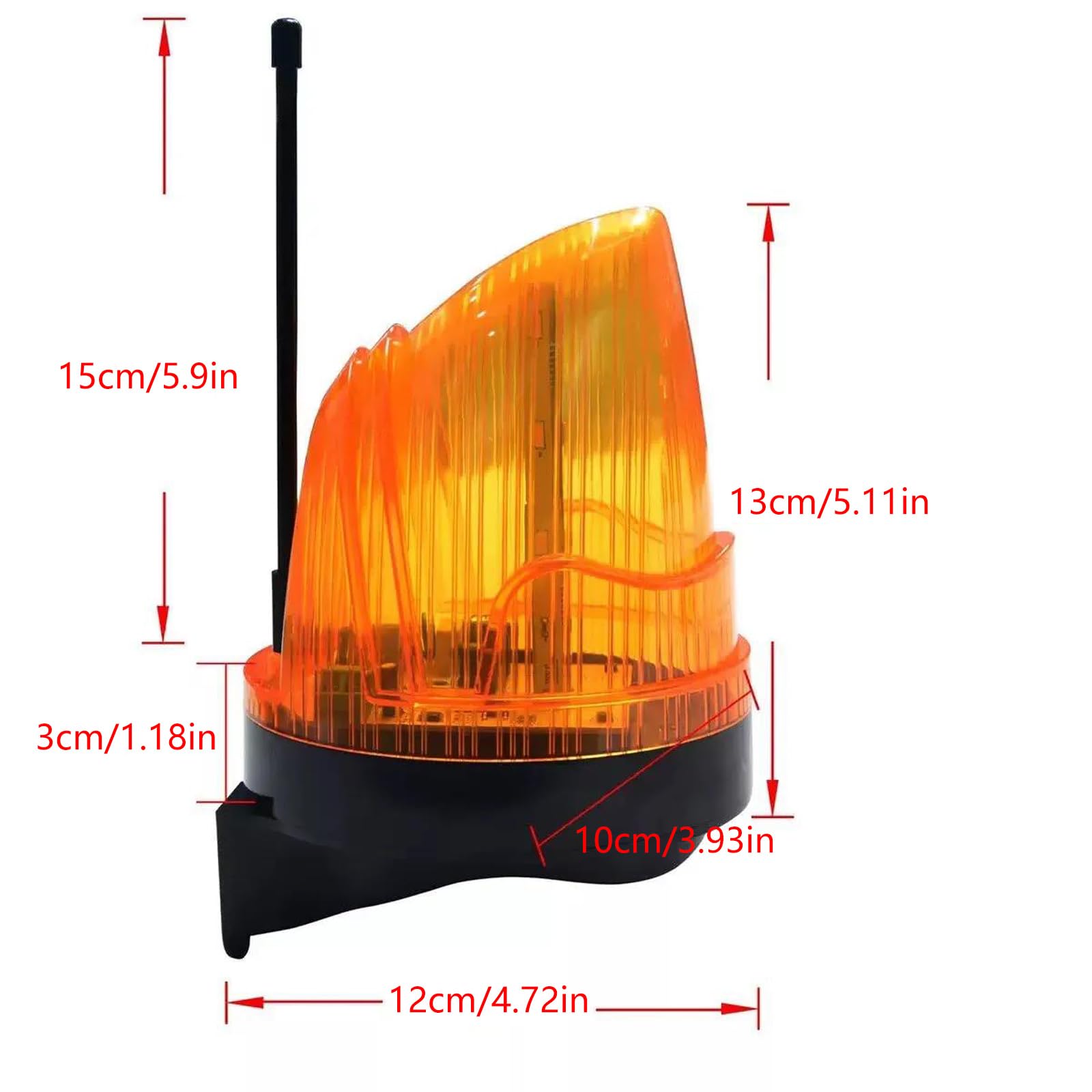 12 V a 220 V LED lampeggiante spia con IP54 impermeabile proteggere e forte componente ABS per garage parcheggio cancello automatico misura di sicurezza