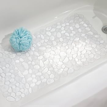 Amazon.com: iDesign Pebblz Suction Non-Slip Bath Mat for