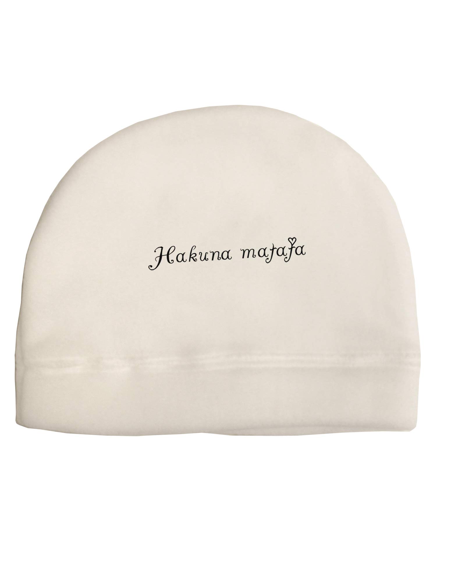 TOOLOUD Hakuna Matata Child Fleece Beanie Cap Hat White