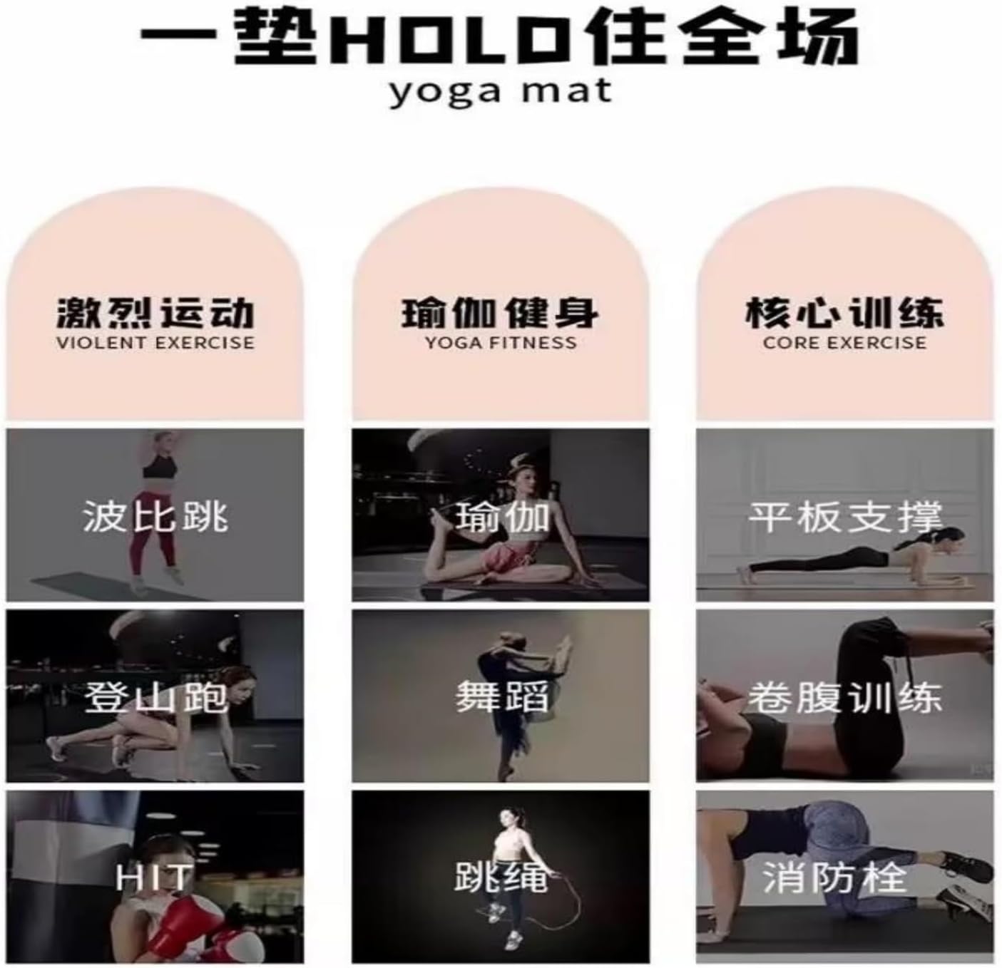 運働フィットネスマット防音衝撃吸収縄跳びマット室内ヨガマット滑り止め止めトレーニングマット円形厚みのあるストレッチ