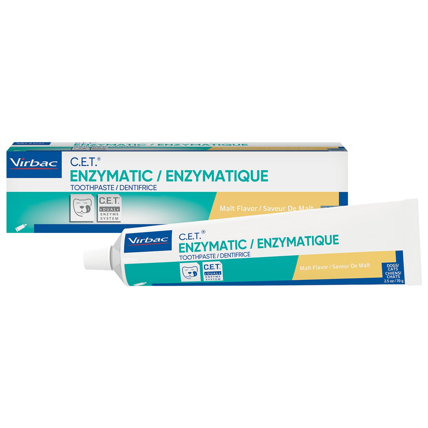 Virbac C.E.T. Enzymatic Toothpaste, Malt Flavor, 2.5 oz