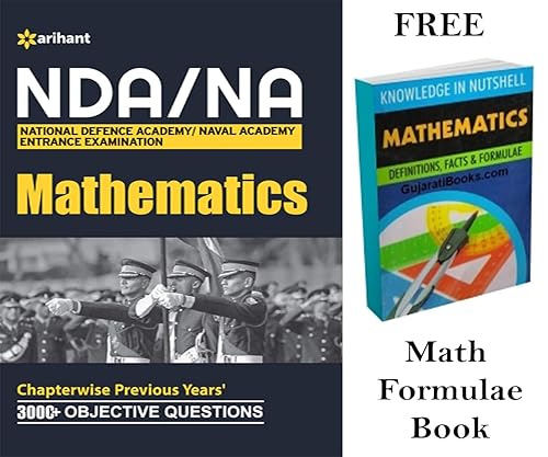 NDA/NA Mathematics with Free Math Formulae Book For (National Defence Academy &amp; Naval Academy) 2021 Entrance Exam