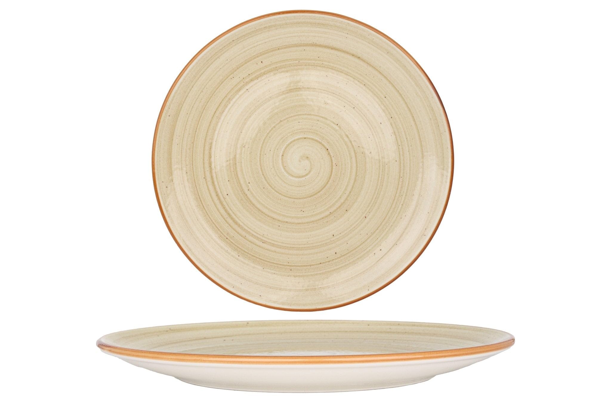 Bonna Talerz obiadowy - Aura Terrain - Porcelana - 27 cm - zestaw 6 sztuk