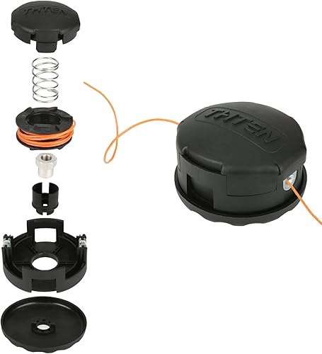 Miniatura 6 de THTEN 99944200907 Cabezal de recortadora para Echo Speed Feed 400 SRM-225 SRM-230 SRM-210 GT225 SRM Modelo Recortadoras Pas210 Pas211 Pas225 Eje