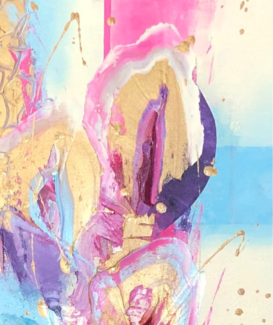 絵画油絵原画抽象画現代アートモダンインテリアF4