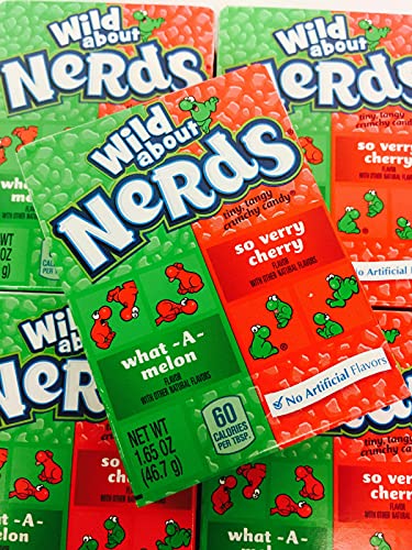 Wonka Nerds Wild Cherry and Watermelon Box 36x46.7g