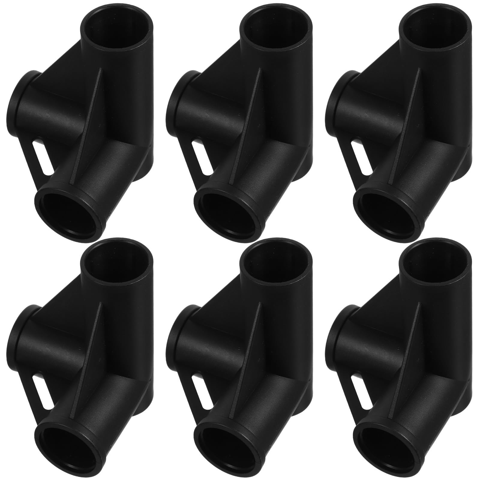 RUNROTOO 6pcs Tent Pole Connectors - 3-Way 22mm 7/8" Plastic Fittings for Canopy Replacement Pet Tent Dog Bed Frames Greenhouse Structures and Outdoor Repairs Easy to Install