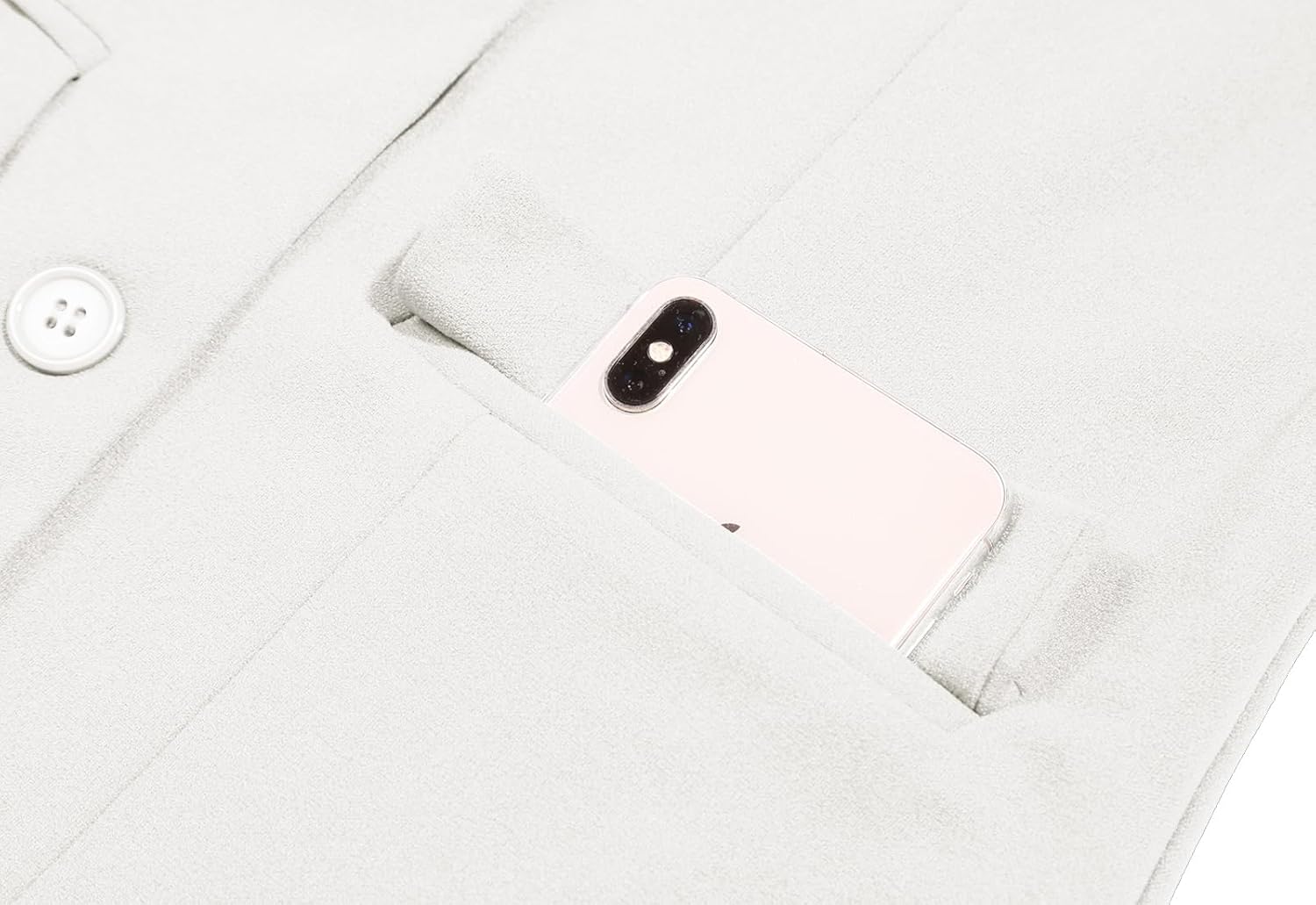 Blazers for Women Long Sleeve Notch Lapel Button Front Blazer Casual Work Office Suit Jackets with Pockets - Image 6