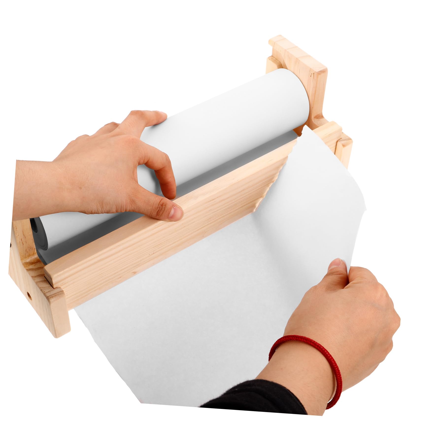 Cavalletto in Legno da Tavolo per Ragazzo Ragazza Rotolo di Carta da Disegno Multifunzionale Salvaspazio per Attività Creative e Scrittura