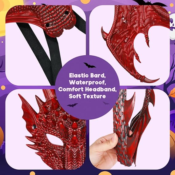 Halloween 3D Dragon Wings - Captivating Dragon Costume Set for Fun