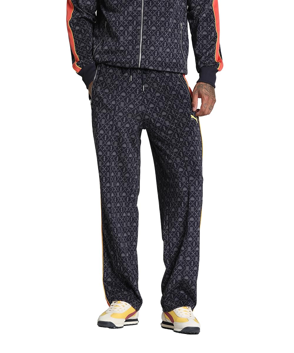 PUMA Men's Road to Unity Pattern Casual Sweatpants, New Navy Aop Blue, XL