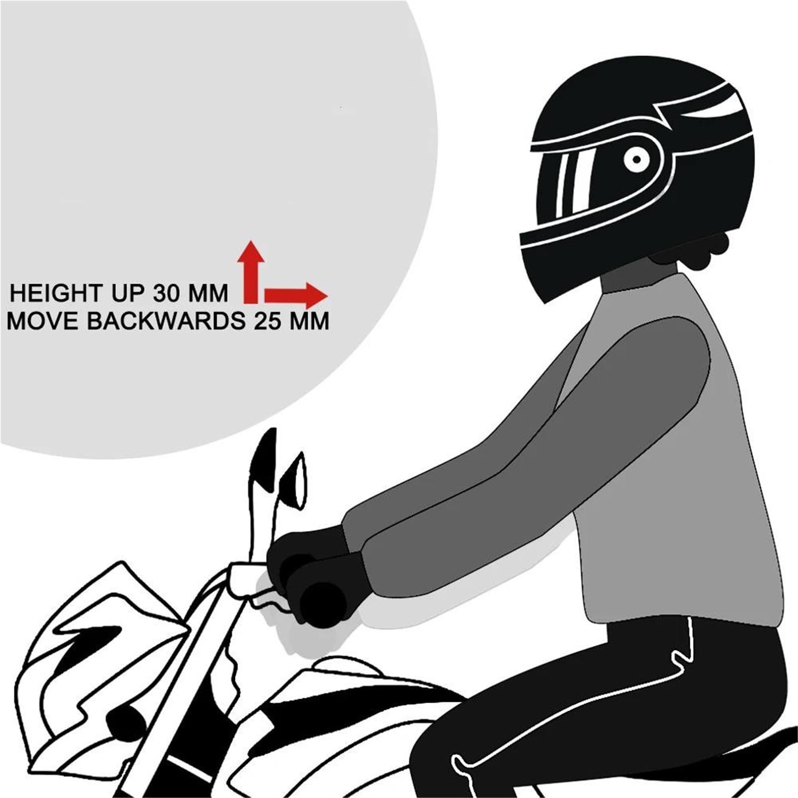 Elevadores de manillar Para R1250GS R1200GS LC ADV 2013-2024