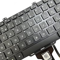 Gintai AZERTY Francia Billentyűzet Dell Latitude 7400 7410 5400 5410 Háttérvilágítás 6