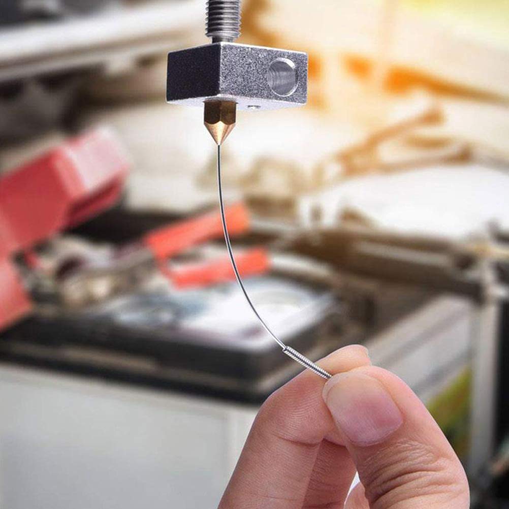 Lot de 31 buses extrudeuses MK8 pour imprimante 3D Ender 3, 0,4 mm 0,1 0,2 0 ,3 0,5 0,6 0,8 1 mm avec kit de nettoyage pour Ender 3 V2/Pro (filament de 1,75 mm