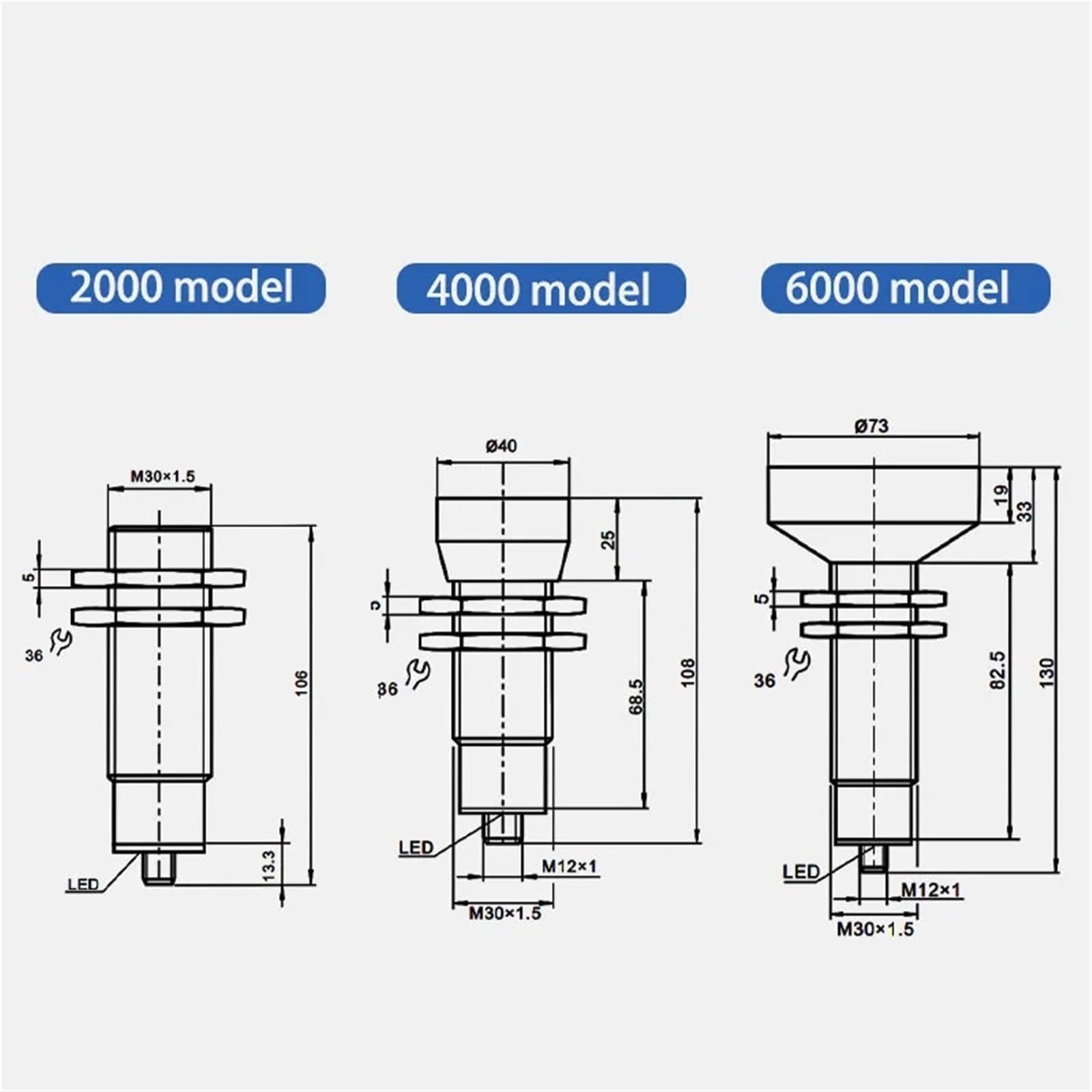 6000mm GM30 ultradźwiękowy czujnik odległości, przełączanie PNP NPN, analogowe, 4-20 mA, poziom cieczy, wykrywanie poziomu materiału, czujnik zbliżeniowy.(UBX600-GM30-BIU-H5)