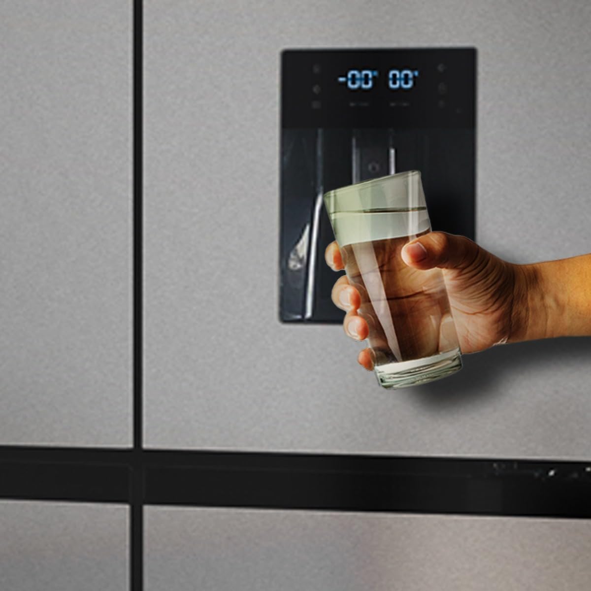 Cecotec Frigorífico Puerta Francesa Inox con Dispensador de Agua de 506L Bolero CoolMarket FD 510 WD Inox E. 183 cm de Alto, 84 cm de Ancho, Motor Inverter Plus, Bajo Consumo, Total NoFrost