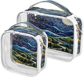 ALAZA Oil Painting Mountain Starry Night 2 Pc...