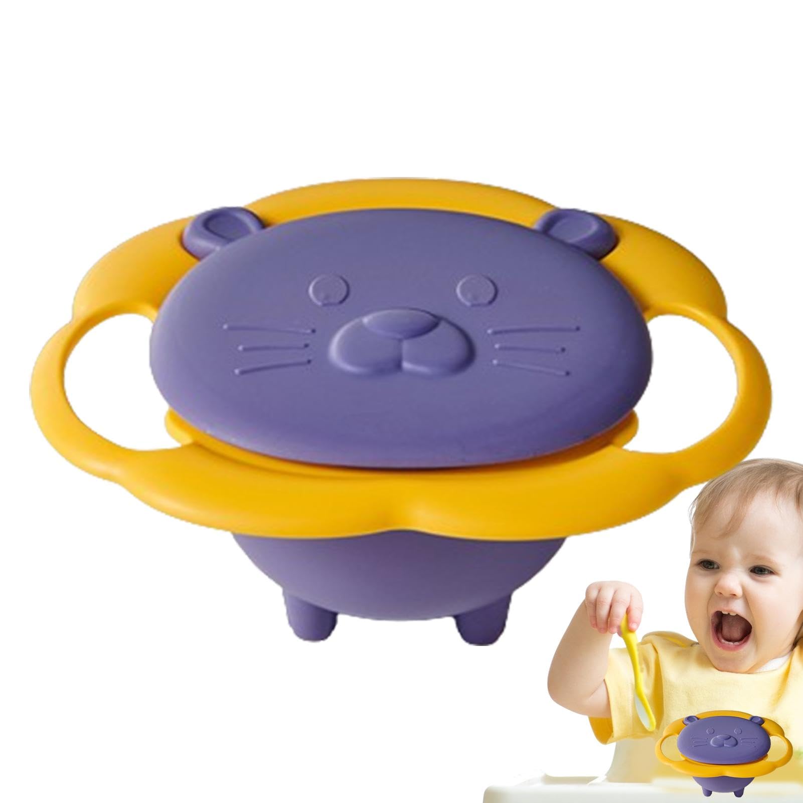Cuenco Giroscópico Giratorio De 360 grados, Cuenco Giratorio Para Niños | Pequeños, Cuenco Giratorio A Prueba De Derrames Para Niños Pequeños, Cuenco Giratorio De 360 grados A Prueba De Derrames,