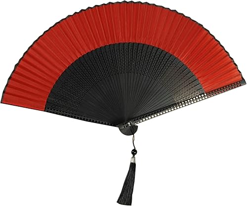 Ventilador de mano plegable chino Elegante ventilador de mano Ventilador plegable de bambú y seda Ideal para bailes, bodas, sesiones de fotos y
