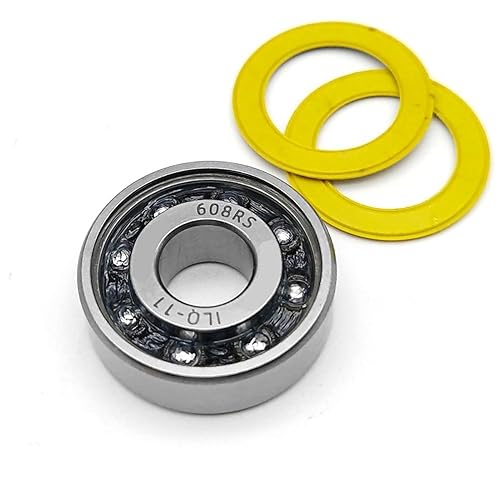 Miniatura 5 de Rodamiento de bolas de ranura profunda, 4 piezas, ILQ-11 608RS 8x22x7 608, rodamientos de patinaje en línea para zapatos de patinaje, patines,