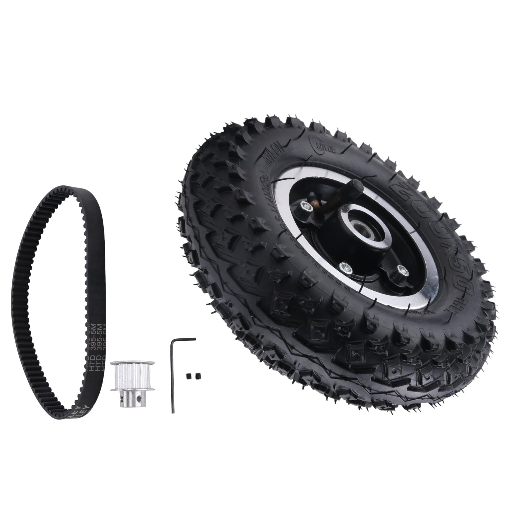 Kit de roues de skateboard électrique 200 x 50 mm pour longboard tout-terrain